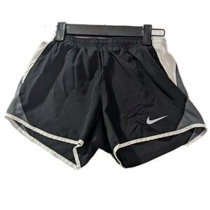 Nike Women's Tempo Track Running Shorts Size Small Black Gray Trim Liner Removed